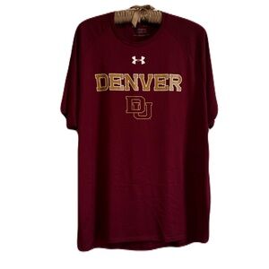 Under Armour Men's Burgundy University of Denver tech tee
